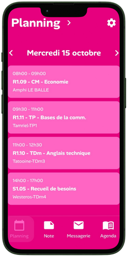 Écran 1 de l'application