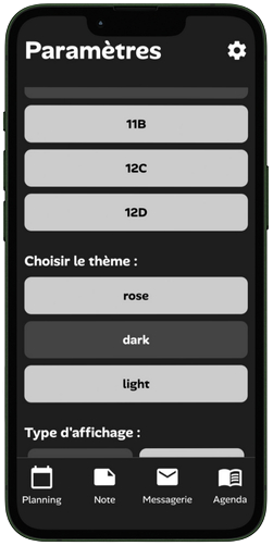 Écran 3 de l'application